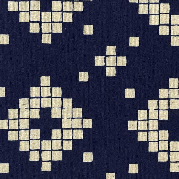Tile (lin/cot canvas), navy