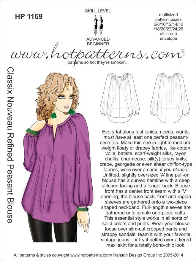 Classix Nouveau Refined Peasant Blouse