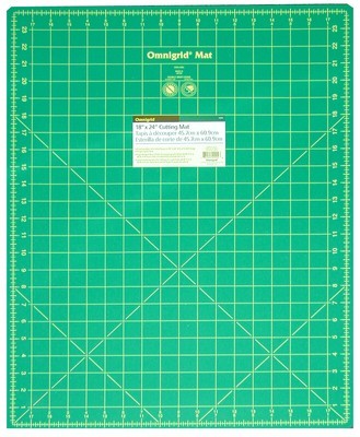 Cutting Mat Green with Yellow Grid 18in x 24in