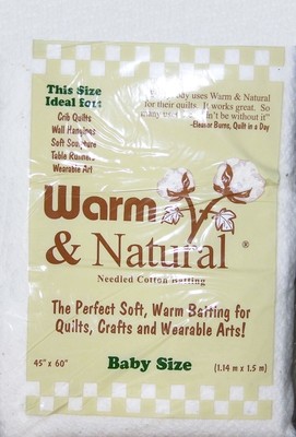Warm &amp; Natural Batting Baby 45in x 60in