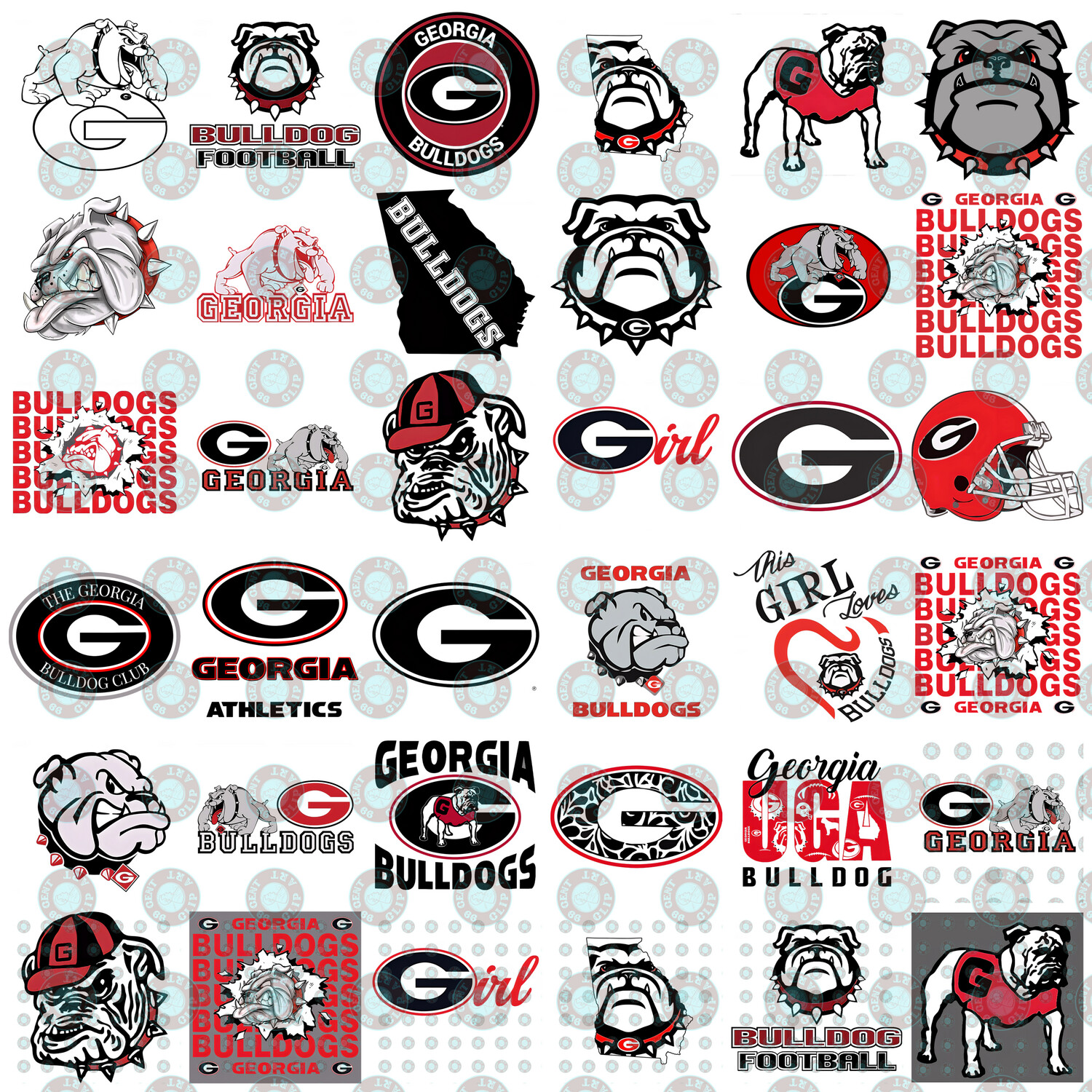 UGA, University of Georgia Football SVG Cutting Files for Cricut – Instant Download
