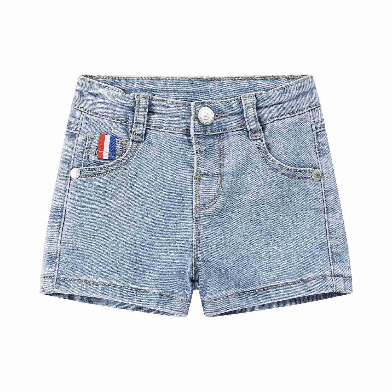 Lichtblauwe spijkershort