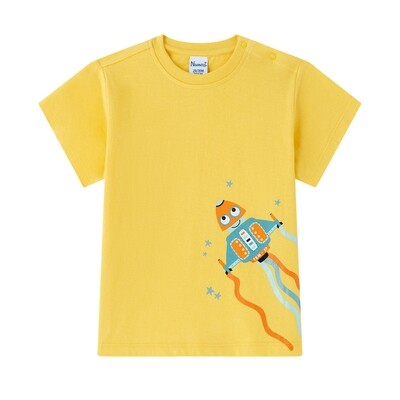 T-shirt rocket geel