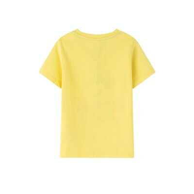 T-shirt geel dino drum
