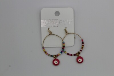 Oorbellen rond met oog