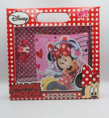 Minnie mouse cadeauset (schoudertas + armband )