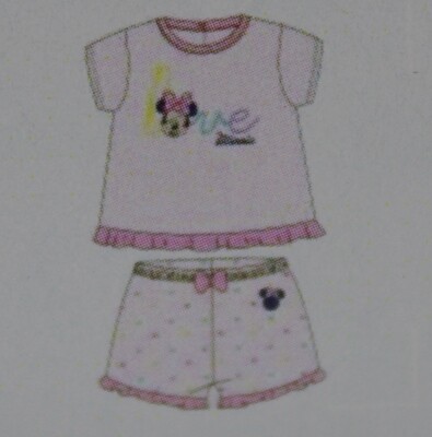 Minnie mouse zomer pyjama roze