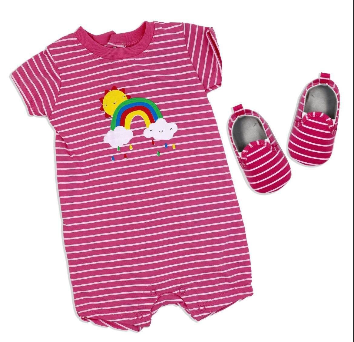 2-delig Zomer outfit met schoentjes Regenboog