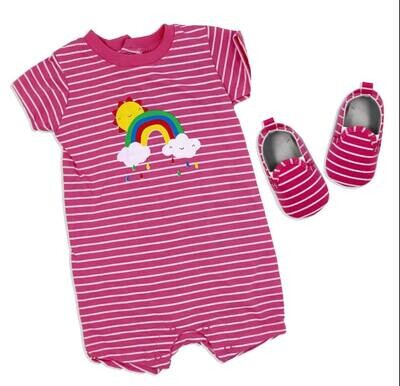 2-delig Zomer outfit met schoentjes Regenboog