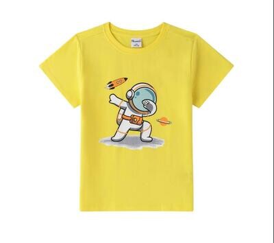 Astronaut T-shirt Geel