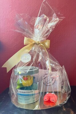 Cadeau ( bad speelgoed met badcape )