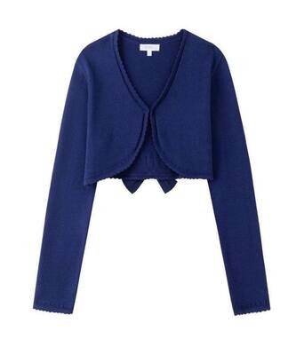 Bolero Blauw met strik