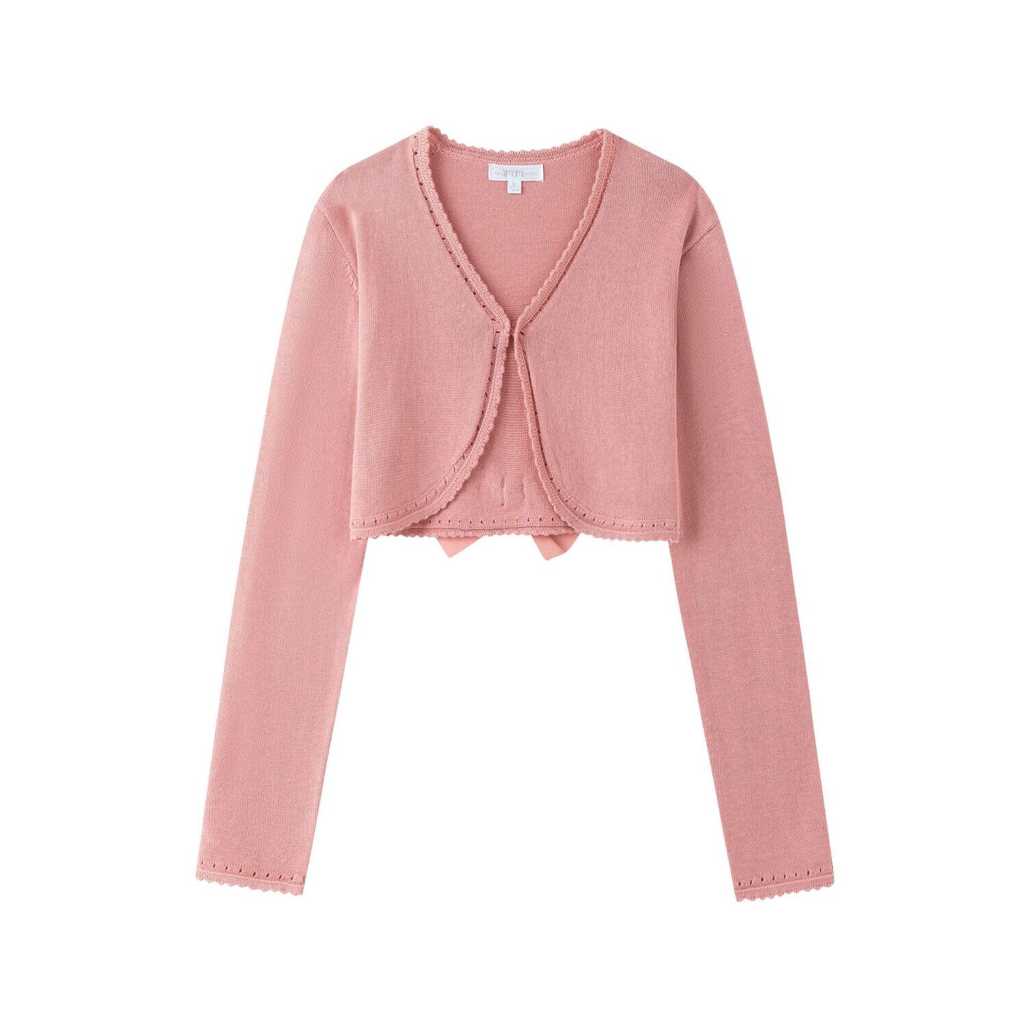 Bolero roze met strik
