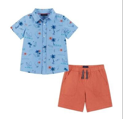 2-Delig set met knoopsluiting PALMBOOM