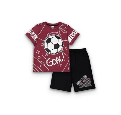Voetbal outfit - Rood voetbal bal