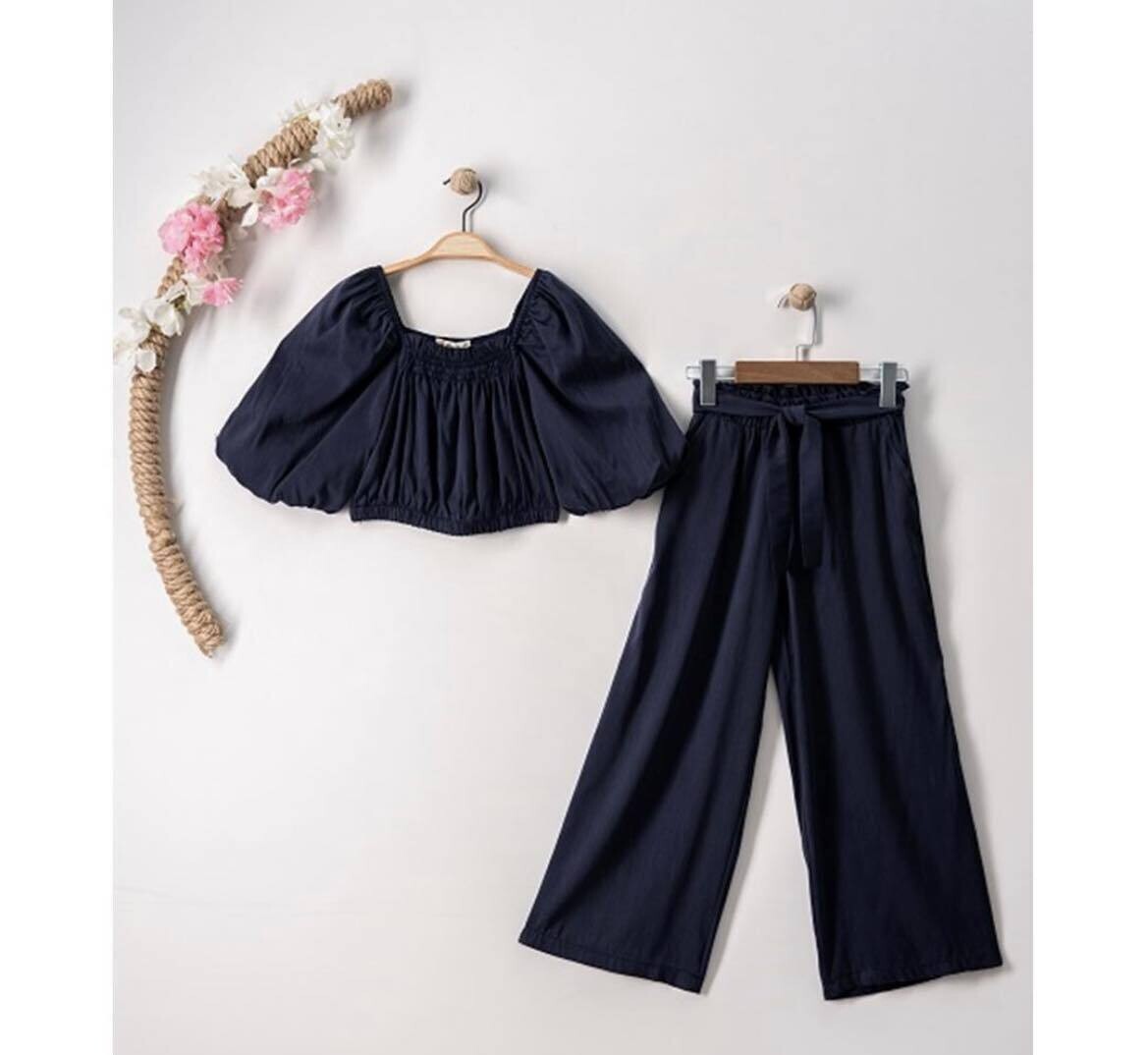 Outfit Crop Top  / Blauw