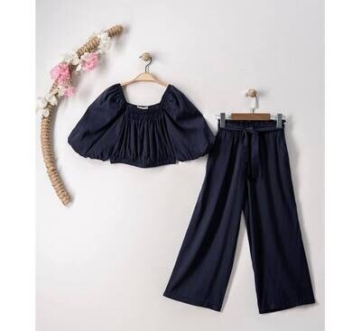 Outfit Crop Top  / Blauw