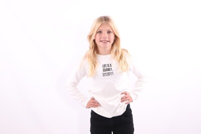 T-shirt wit lange mouwen