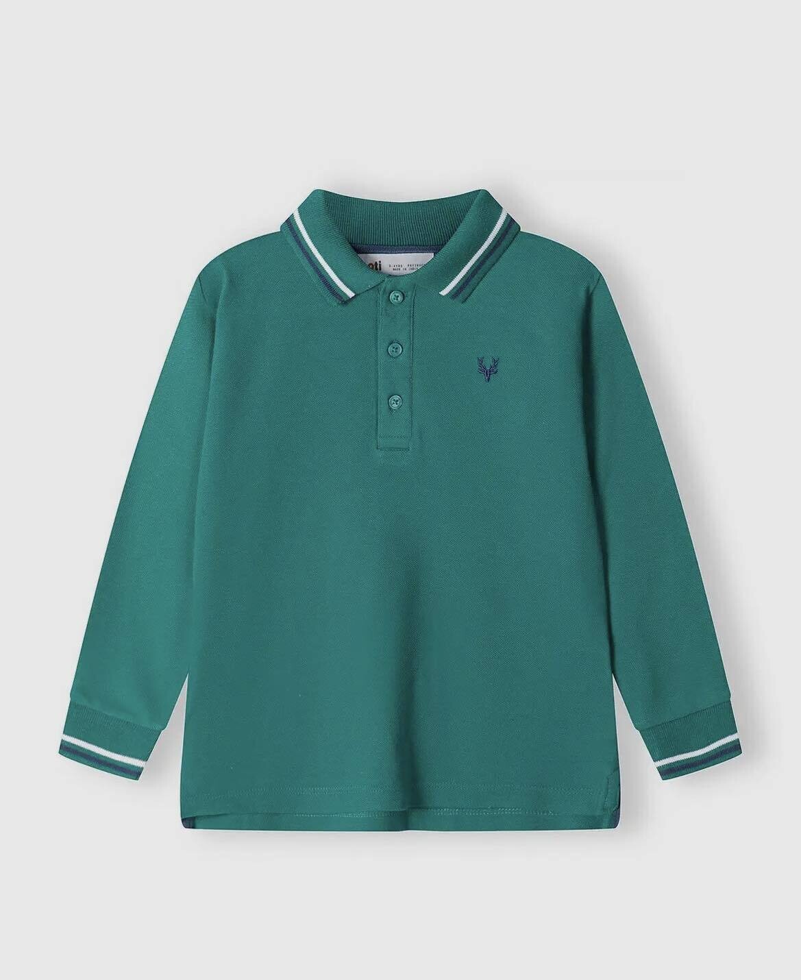 Poloshirt met lange mouwen Groen