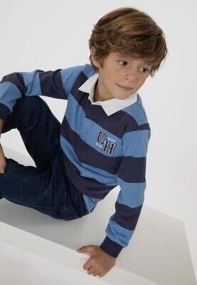 Blauwe polo cubytos voor jongen
