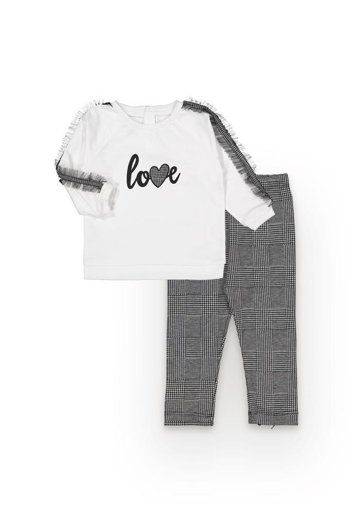 2-delige babymeisjesset met legging en sweat