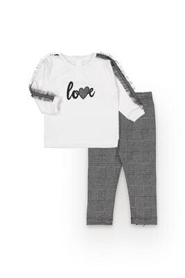 2-delige babymeisjesset met legging en sweat