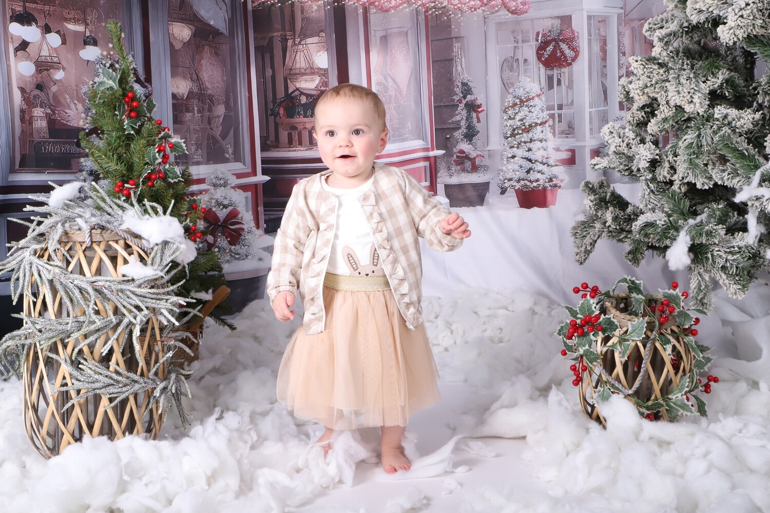 3-delige babymeisjesjasje, rok en bodyset