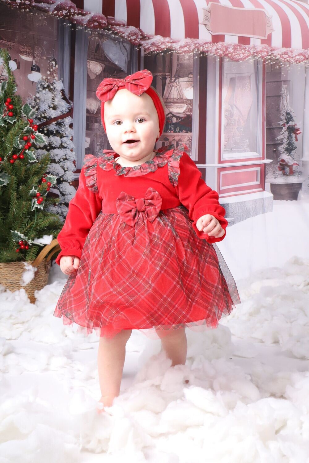 babymeisjesjurk Rood