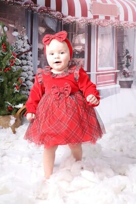 babymeisjesjurk Rood