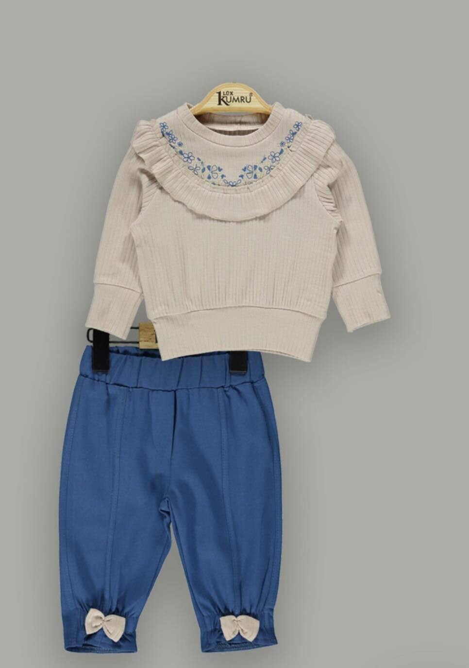 2-delige babymeisjes sweatset met broek Kumru Bebe