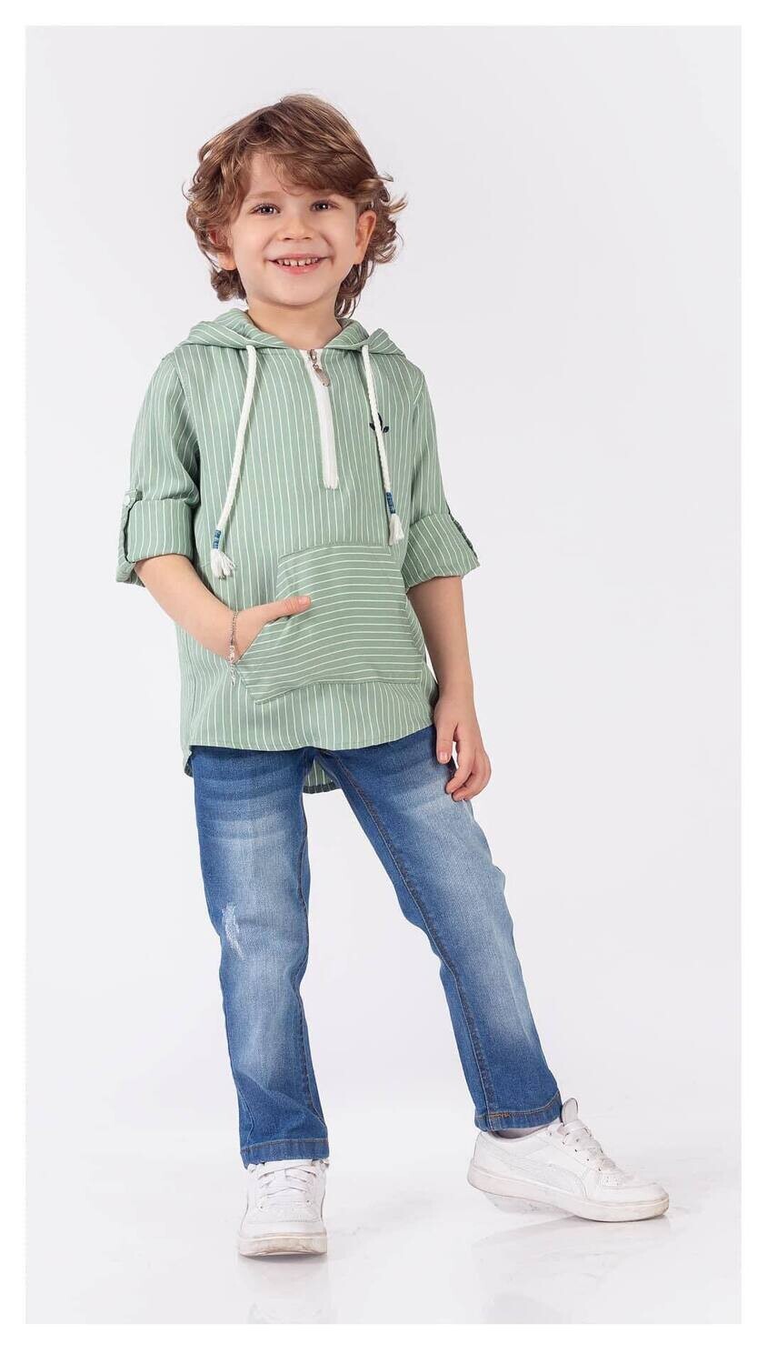 Zomer setje Hemd met kap en jeans