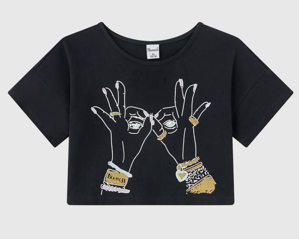 Croptop zwart
