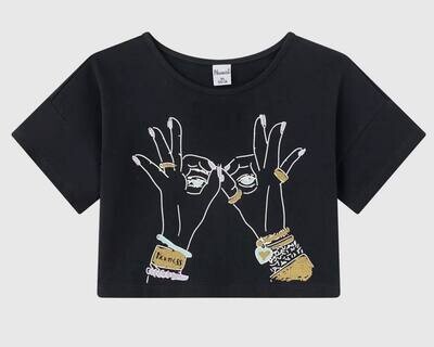 Croptop zwart