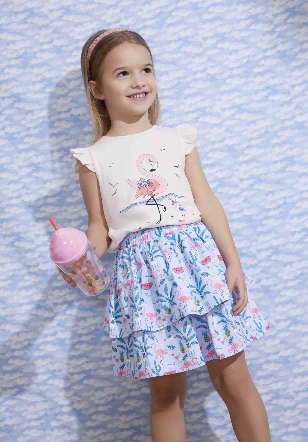 Setje flamingo