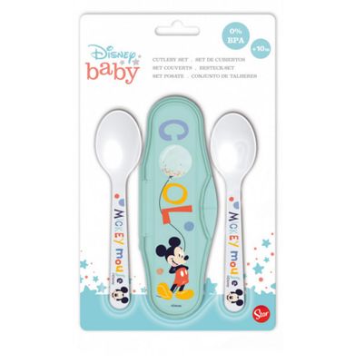 Minnie / Mickey mouse lepel setje