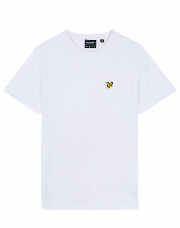 Witte t-shirt met beusje lyle en scott