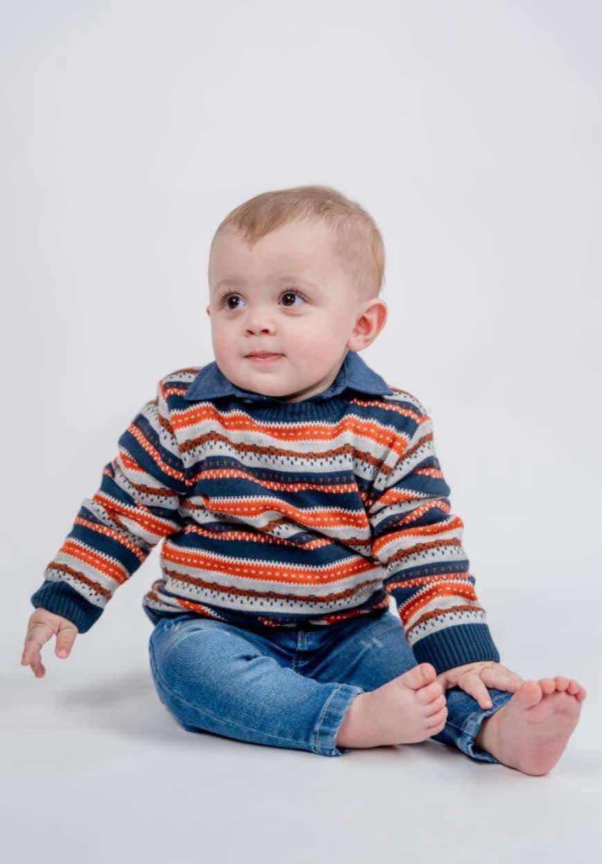 Baby Boy 3-delig Pullover Shirt en Broek