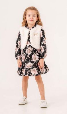 Meisjes jurk met vest