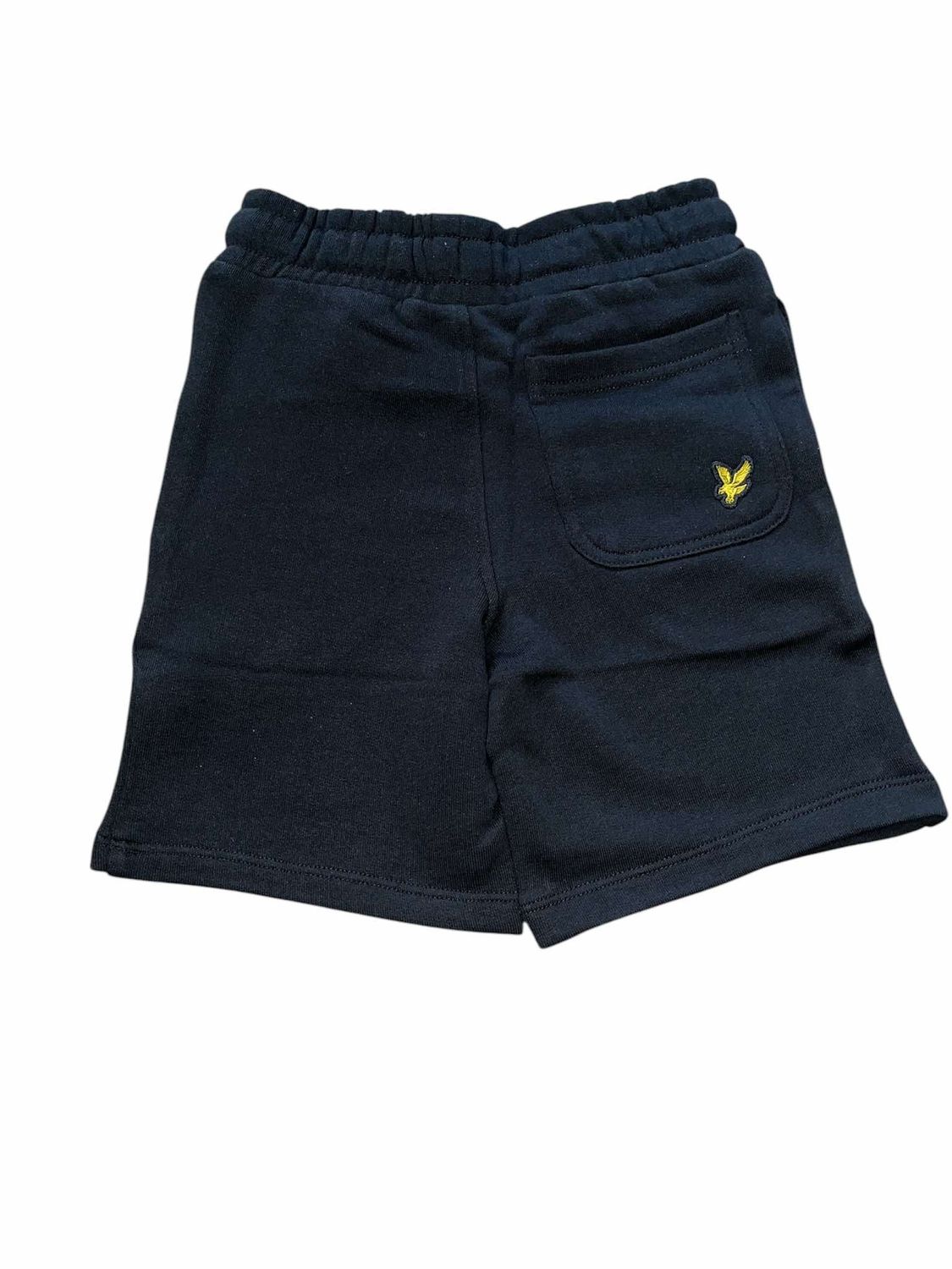 Korte zwarte broek met geel