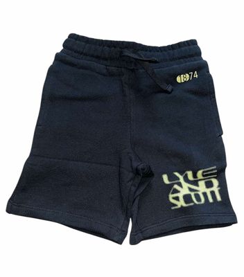 Korte zwarte broek met geel
