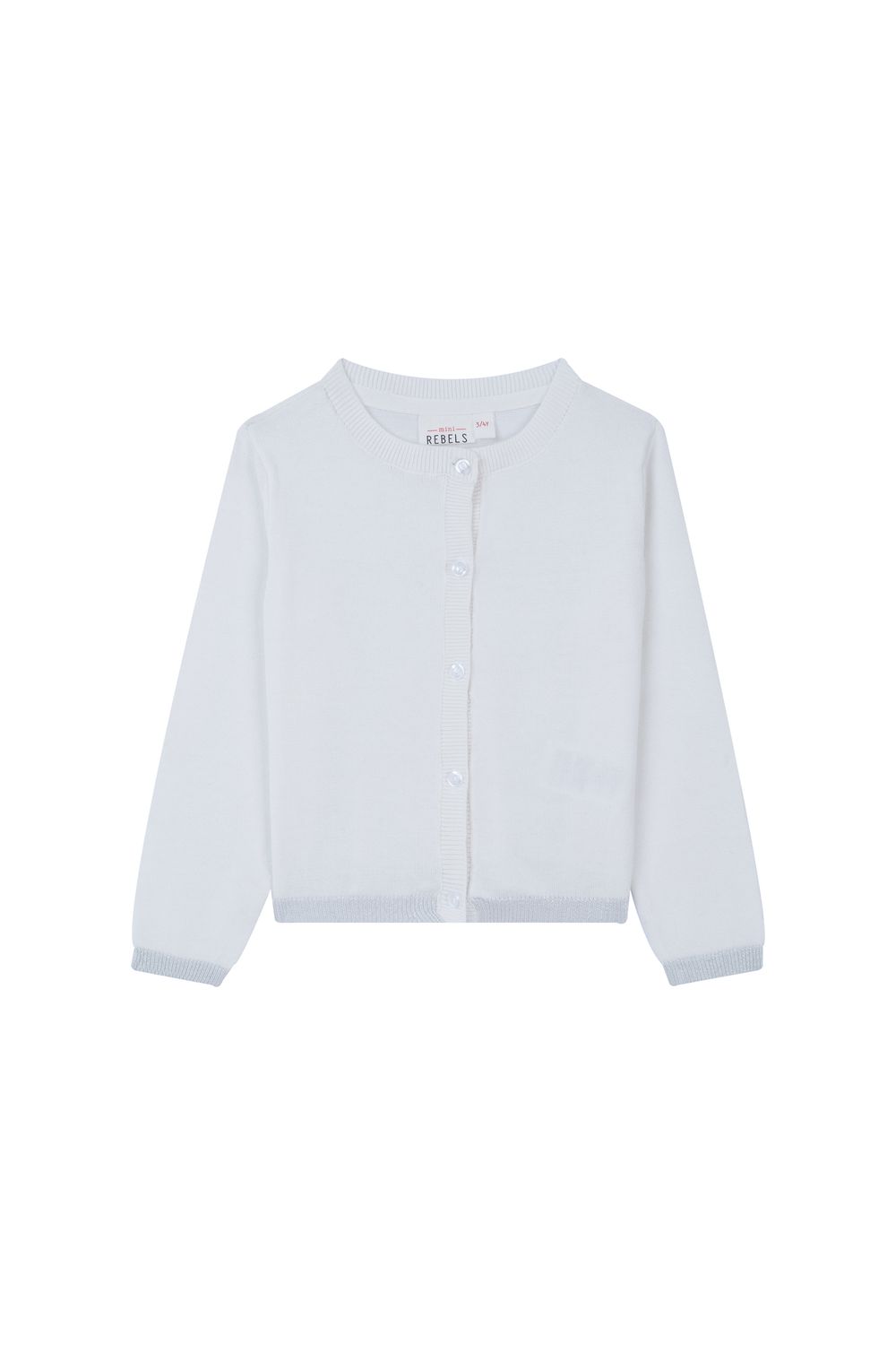 Gilet lange mouwen Wit Mini Rebels