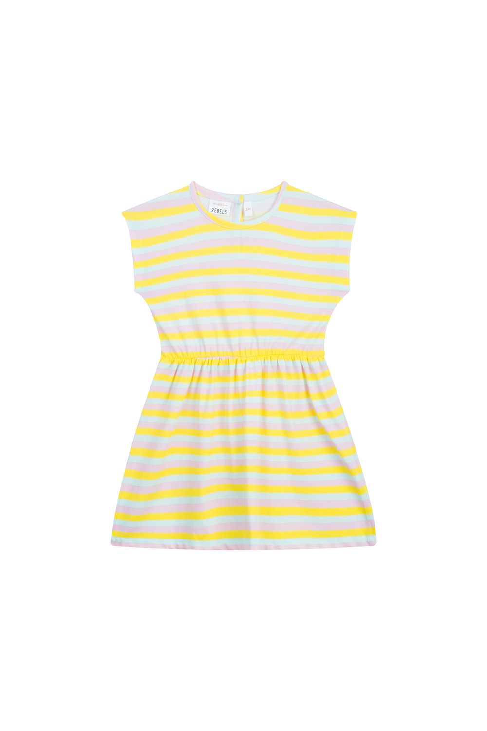 Jurk korte mouwen Regenboog Mini Rebels