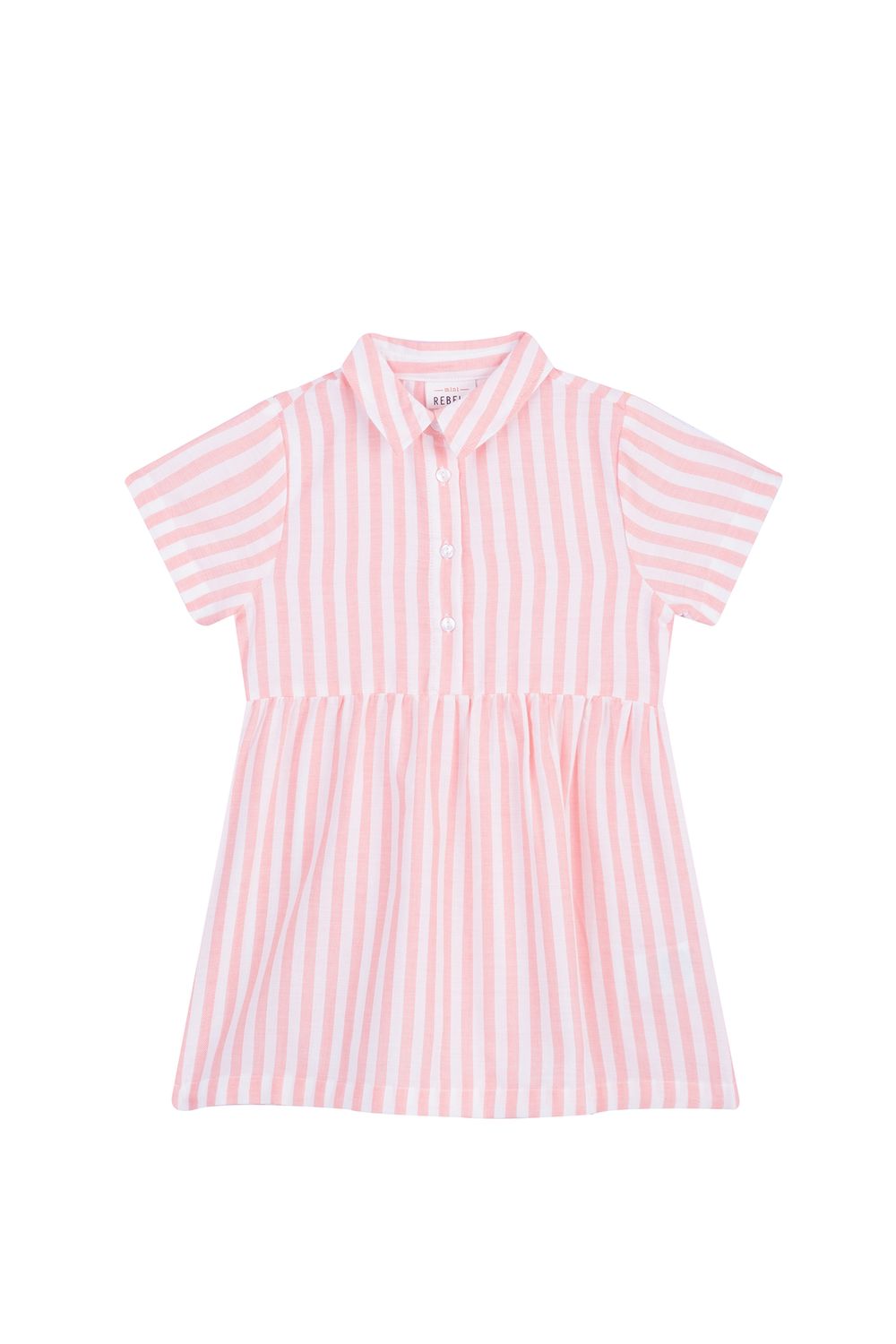 Jurk korte mouwen roze Mini Rebels