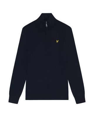 Trui met kleine rits Z271 DARK NAVY
