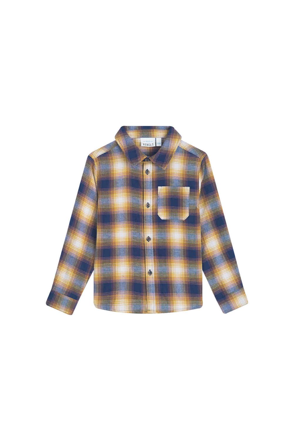 Hemd Mini Rebels Blauw/Geel