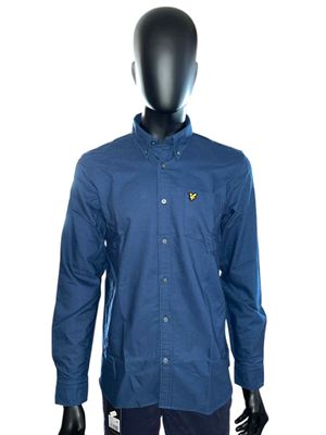 mannen hemd Blauw winter