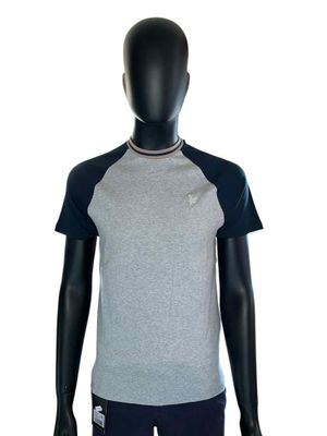 T-shirt grijs en navy
