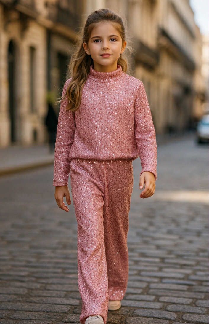 Feestoutfit glitters met topje en broek