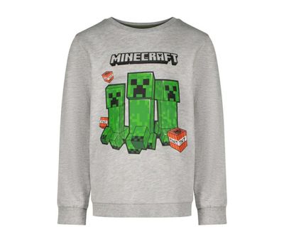 minecraft trui grijs