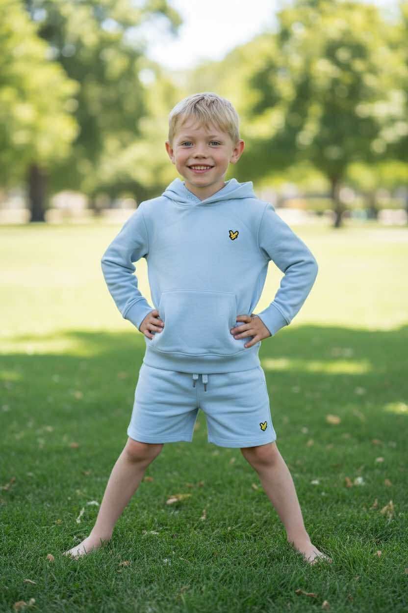 Trui met kap OPAL BLUE